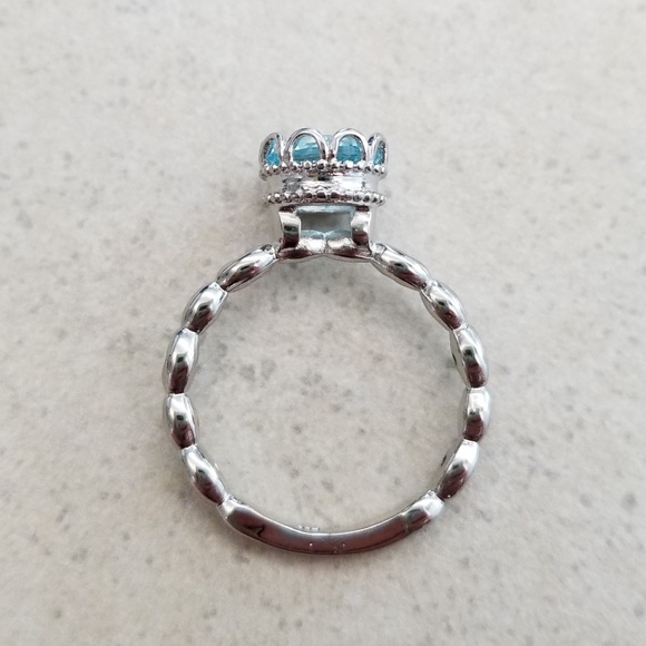 HOST PICK 2X!! 💍 Sterling Acqua Blue Solitaire - Picture 3 of 9